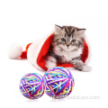 Colorido gatinho de gato brinquedo de lã de brinquedo de lã de gato